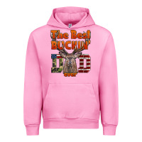 Fuchsia Pink The Best Bucking Dad Ever Urban Hoodie - LillyAllenDesigns