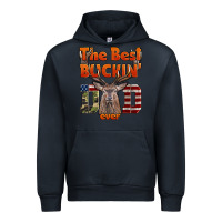 Navy The Best Bucking Dad Ever Urban Hoodie - LillyAllenDesigns