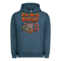 Pigment Midnight Navy The Best Bucking Dad Ever Urban Hoodie - LillyAllenDesigns