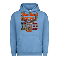 Pigment Pebble Blue The Best Bucking Dad Ever Urban Hoodie - LillyAllenDesigns