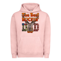 Pigment Salmon The Best Bucking Dad Ever Urban Hoodie - LillyAllenDesigns