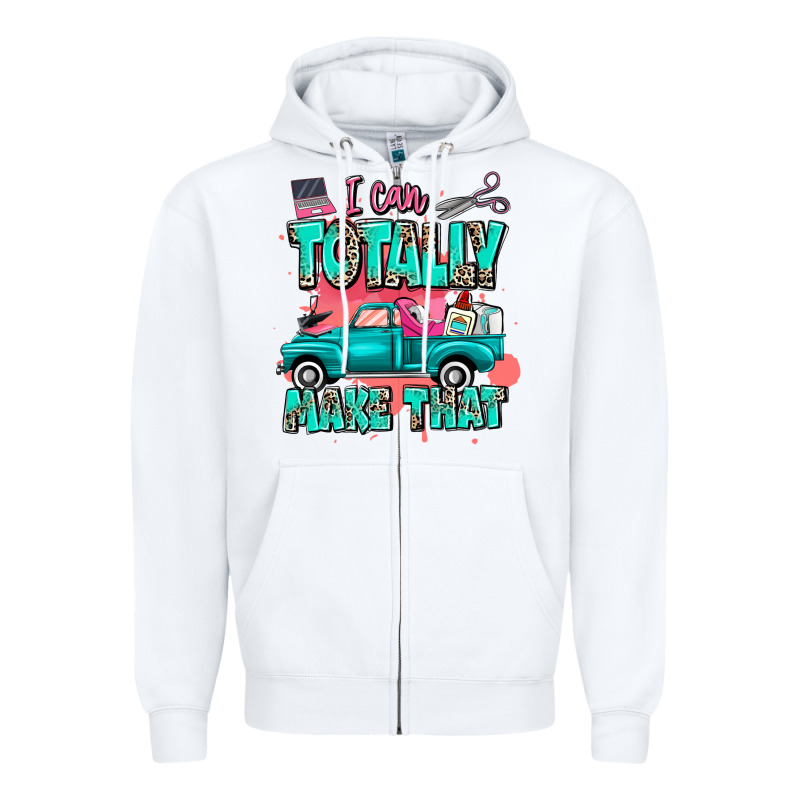 I Can Totally Make That With Truck Zipper Hoodie by MaliasSmallBusiness | Teevron