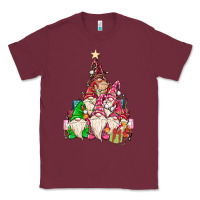 Burgundy christmas tree Classic Tee - MaliasSmallBusiness