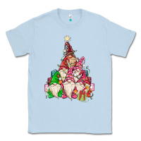 Dusty Blue christmas tree Classic Tee - MaliasSmallBusiness