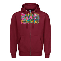 Burgundy Small business badass Zipper Hoodie - MaliasSmallBusiness