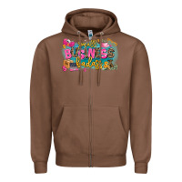 Chestnut Small business badass Zipper Hoodie - MaliasSmallBusiness