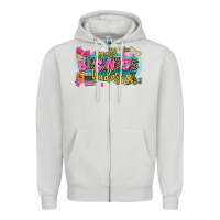 Dove Grey Small business badass Zipper Hoodie - MaliasSmallBusiness