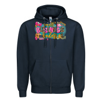 Navy Small business badass Zipper Hoodie - MaliasSmallBusiness