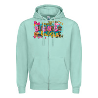 Seafoam Small business badass Zipper Hoodie - MaliasSmallBusiness