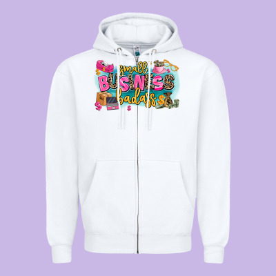 Zipper Hoodie Small business badass