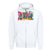 White Small business badass Zipper Hoodie - MaliasSmallBusiness