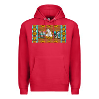 Cardinal mom goat sunflowers license plate Premium Hoodie - Artiststas