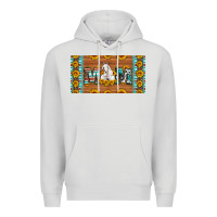 Dove Grey mom goat sunflowers license plate Premium Hoodie - Artiststas