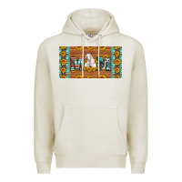 Oatmeal Heather mom goat sunflowers license plate Premium Hoodie - Artiststas