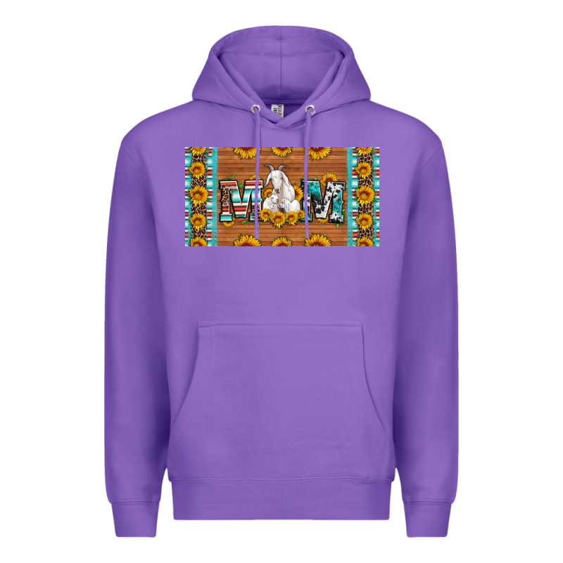 Mom Goat Sunflowers License Plate Premium Hoodie by Artiststas | Teevron