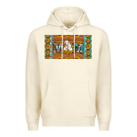 Sandshell mom goat sunflowers license plate Premium Hoodie - Artiststas