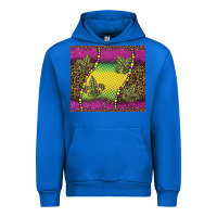 Cobalt mardi gras  leopard pink glitter Urban Hoodie - BarkalooDesign