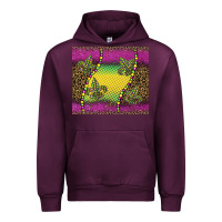 Mauve Wine mardi gras  leopard pink glitter Urban Hoodie - BarkalooDesign