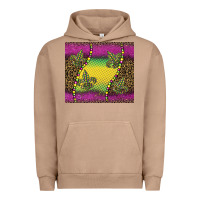 Pigment Burro mardi gras  leopard pink glitter Urban Hoodie - BarkalooDesign