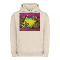 Pigment French Oak mardi gras  leopard pink glitter Urban Hoodie - BarkalooDesign