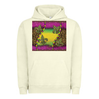 Pigment Pistachio mardi gras  leopard pink glitter Urban Hoodie - BarkalooDesign