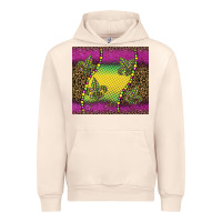 Sandshell mardi gras  leopard pink glitter Urban Hoodie - BarkalooDesign