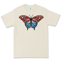 Patriotic American Butterfly Premium Tee | Teevron