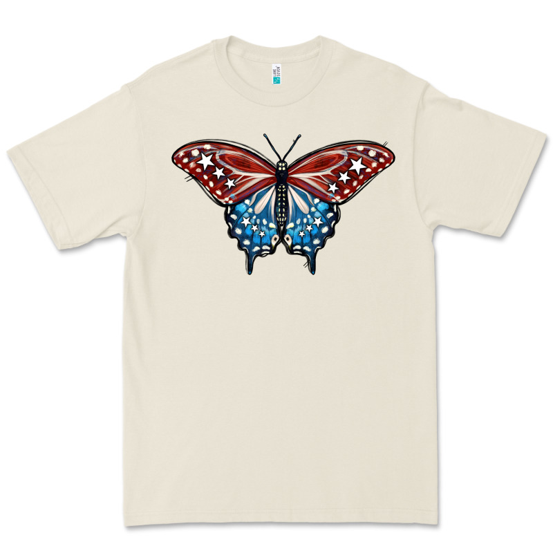 Patriotic American Butterfly Premium Tee by LillyAllenDesigns | Teevron