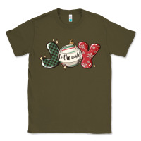 Army Green joy to the world Classic Tee - MaliasSmallBusiness