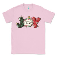 Bubblegum Pink joy to the world Classic Tee - MaliasSmallBusiness