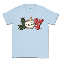 Dusty Blue joy to the world Classic Tee - MaliasSmallBusiness