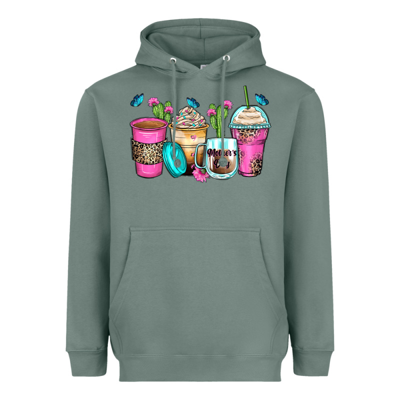 Mother's Day Coffee Cups Heavyweight Hoodie by Zillion Design Studio | Teevron