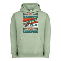 Pigment Oil Green if grampa can't fix it we are all screwed Urban Hoodie - Jasminsmagicworld