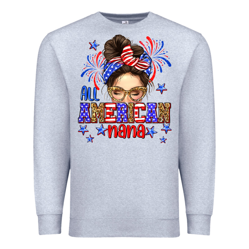 All American Nana Premium Sweatshirt by Neo Western | Teevron
