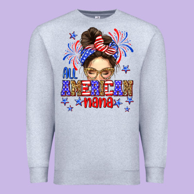 All American Nana Premium Sweatshirt Designed By Neo Western