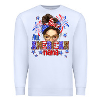 White All American nana Premium Sweatshirt - Neo Western