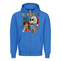 True Royal dead inside but jolly as fuck Zipper Hoodie - MaliasSmallBusiness