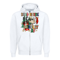 White dead inside but jolly as fuck Zipper Hoodie - MaliasSmallBusiness
