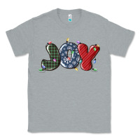 Heather Grey joy christmas lights Classic Tee - MaliasSmallBusiness