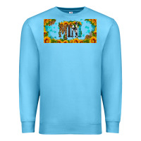 Ocean Blue mini sunflower libbey cup Premium Sweatshirt - HRA Design Shop