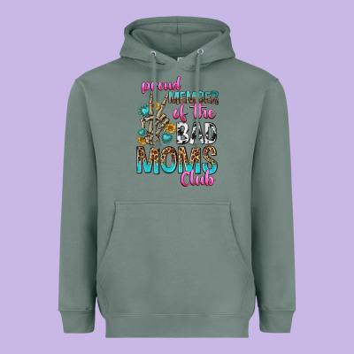 Proud Member Of The Bad Moms Club Heavyweight Hoodie Designed By Texasbilliewilder