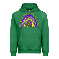 Emerald mardi gras rainbow Urban Hoodie - BarkalooDesign