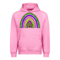 Fuchsia Pink mardi gras rainbow Urban Hoodie - BarkalooDesign