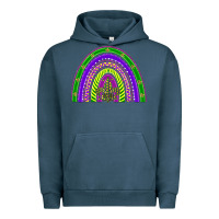 Pigment Midnight Navy mardi gras rainbow Urban Hoodie - BarkalooDesign