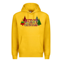 Lemon merry christmas glitter plaid trees Premium Hoodie - AdoDesignShop