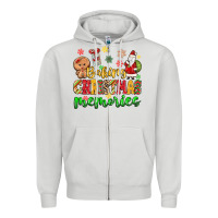 Dove Grey baking christmas memories Zipper Hoodie - MaliasSmallBusiness
