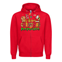 Red baking christmas memories Zipper Hoodie - MaliasSmallBusiness
