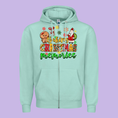 Zipper Hoodie baking christmas memories