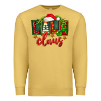 Antique Gold Christmas lala claus Premium Sweatshirt - FaDigitalArtStudio