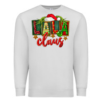 Dove Grey Christmas lala claus Premium Sweatshirt - FaDigitalArtStudio